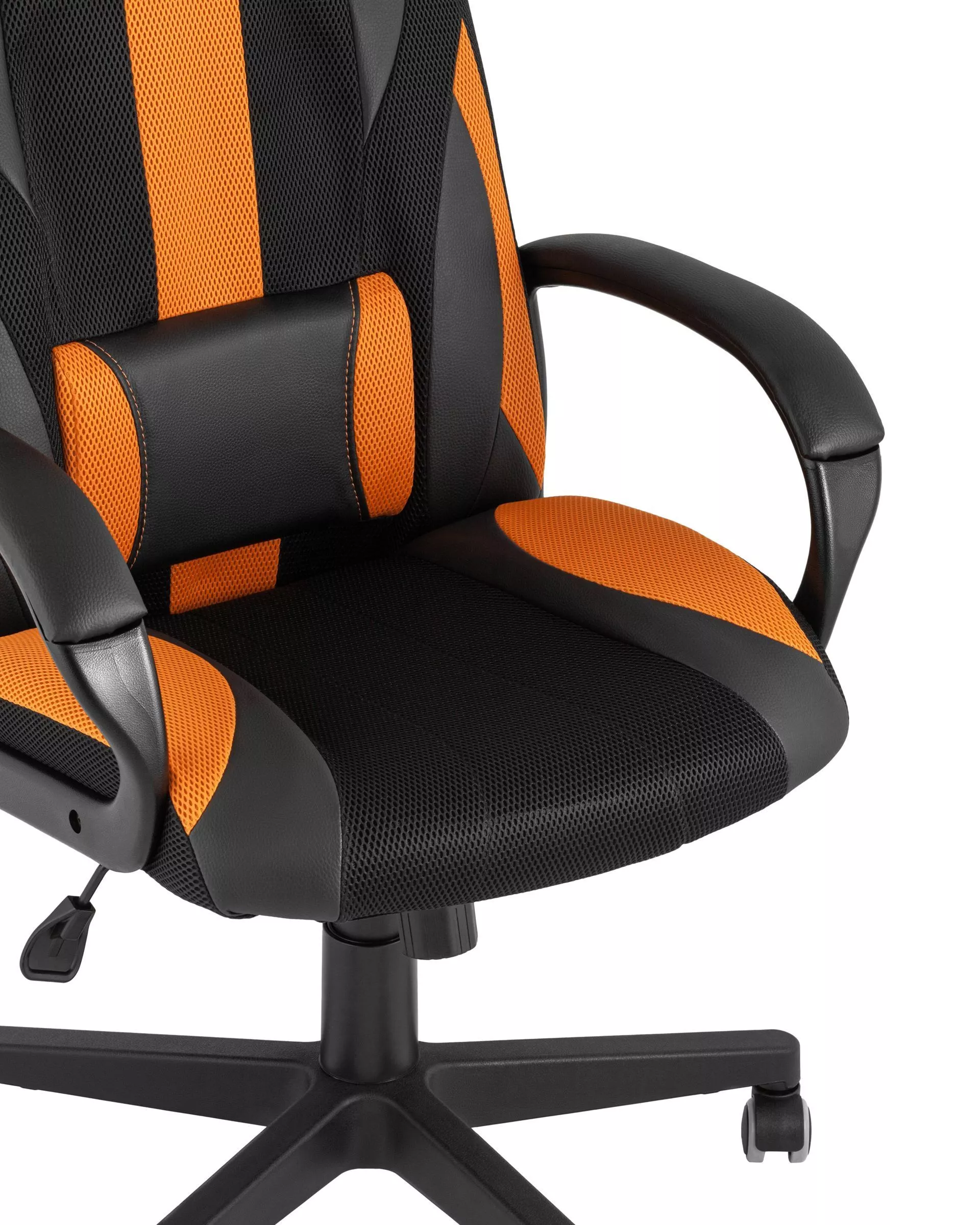 Кресло игровое TopChairs ST-CYBER 9 черный / оранжевый