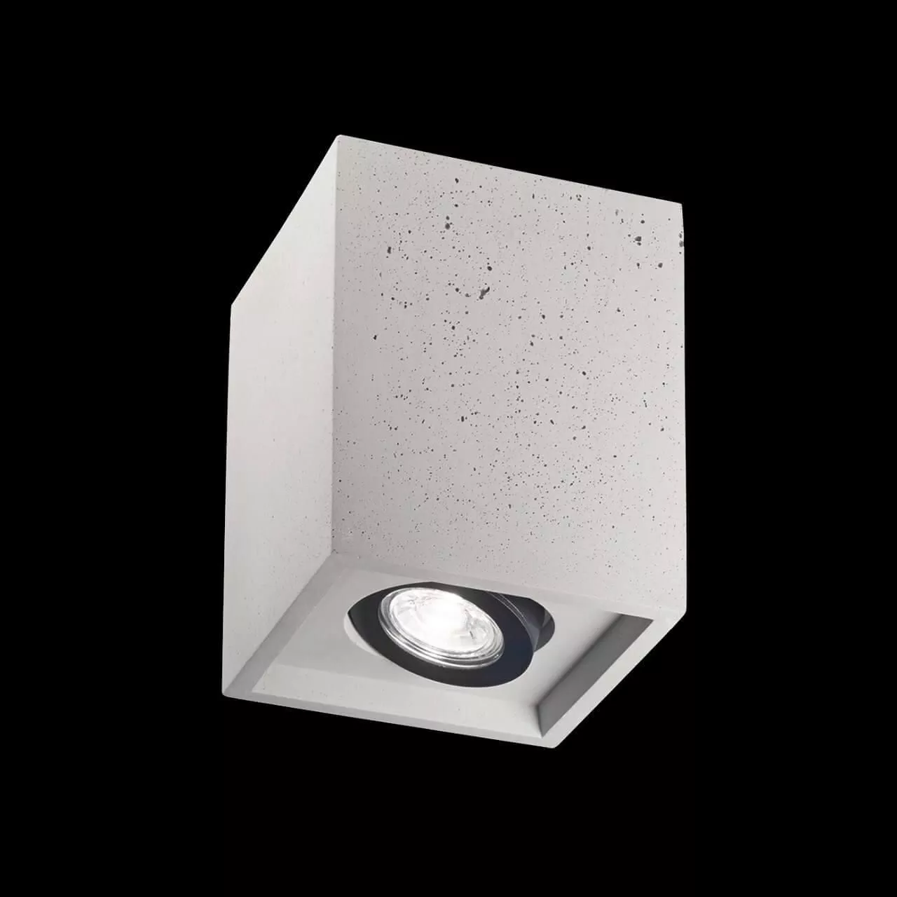 Точечный накладной светильник Ideal Lux Oak PL1 Square Cemento