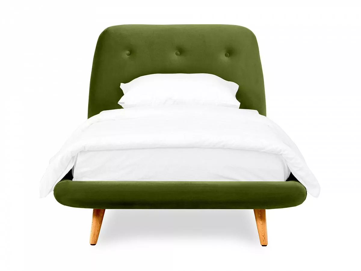 Кровать Loa 90x200 зеленый 567490