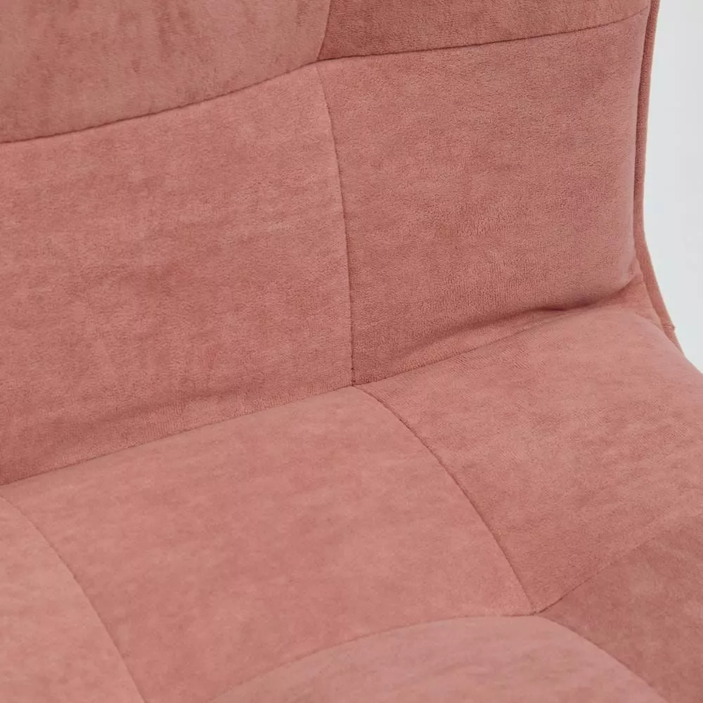 Кресло компьютерное ZERO розовый флок