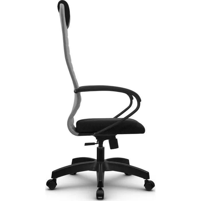 Кресло компьютерное SU-BK130-10 Pl Светло-серый / черный