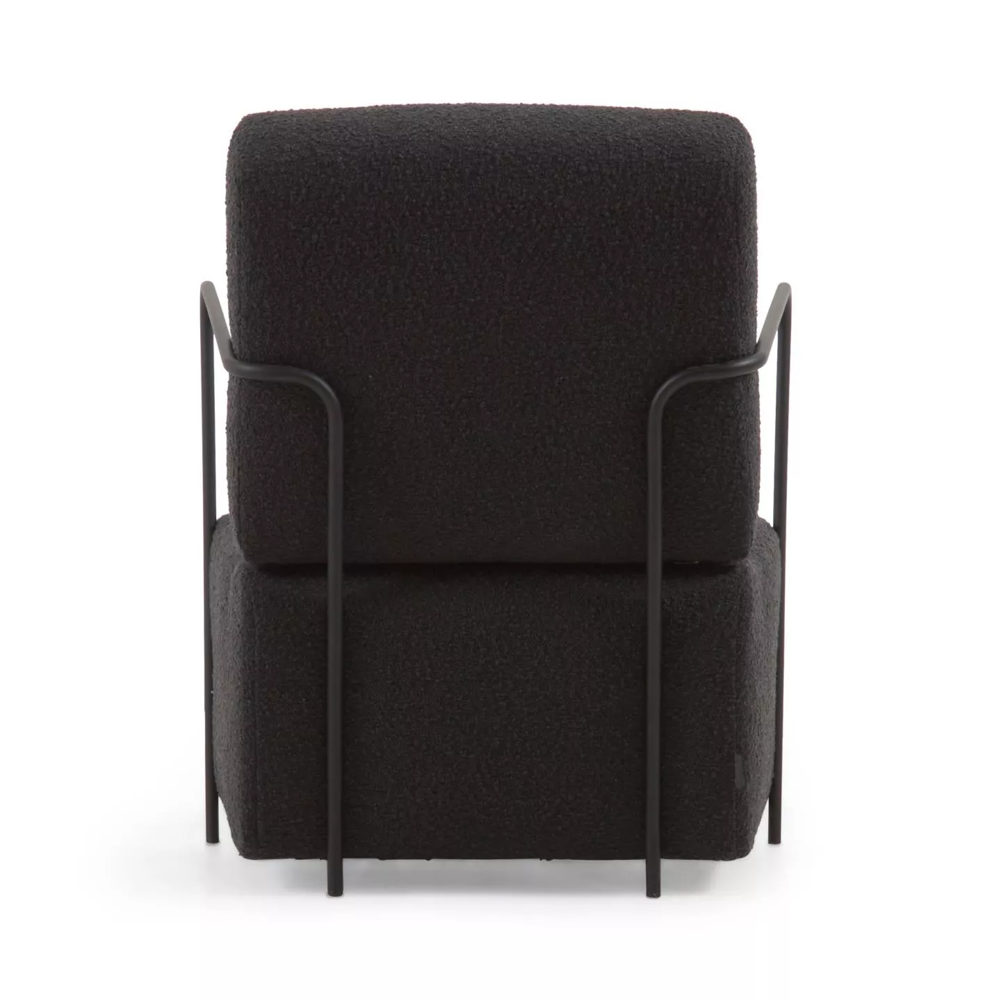 Кресло La Forma Gamer из черной ткани букле