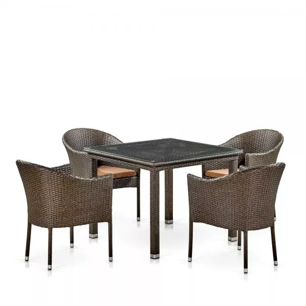 Комплект мебели из ротанга T2T257A/Y350A-W53 4PCS Brown