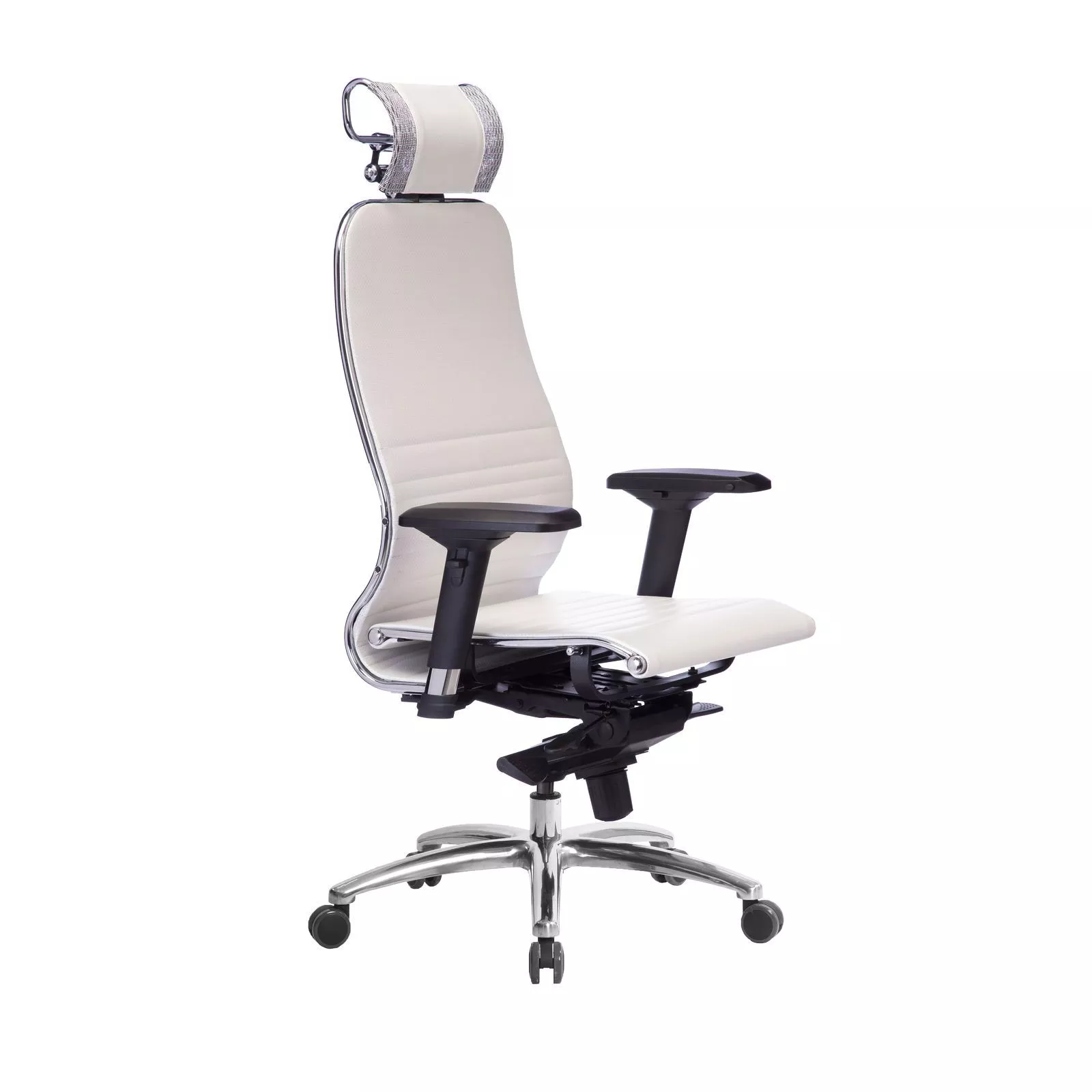 Кресло для руководителя SAMURAI К-3.04 Белый лебедь