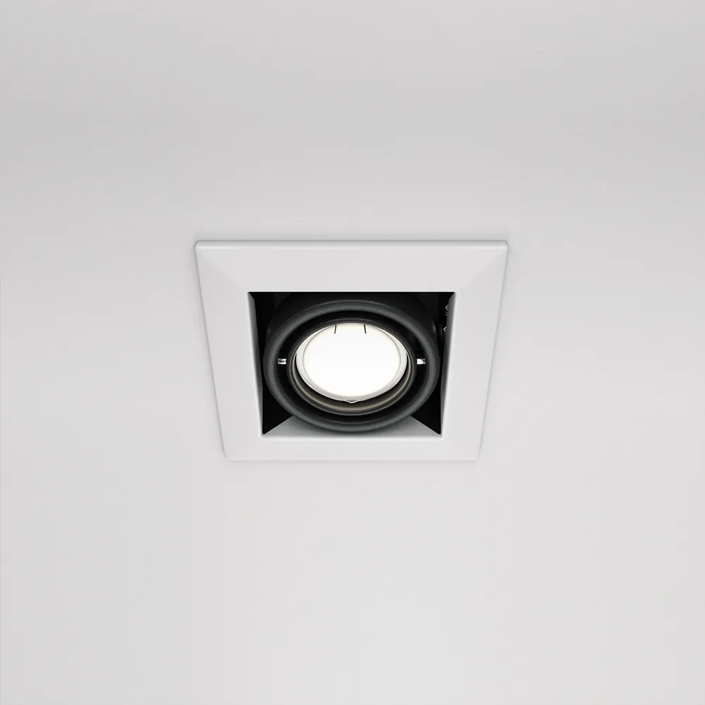 Точечный встраиваемый светильник Maytoni Technical Metal Modern DL008-2-01-W