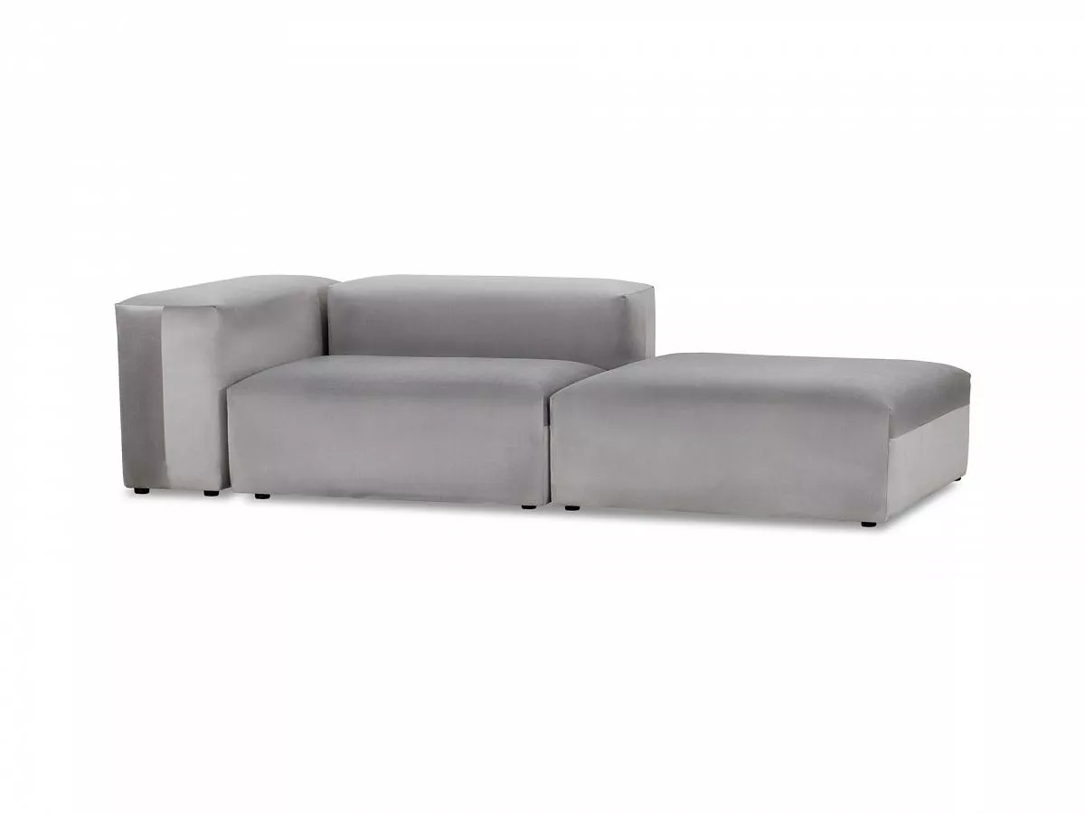 Модульный диван Sorrento велюр серый 687313