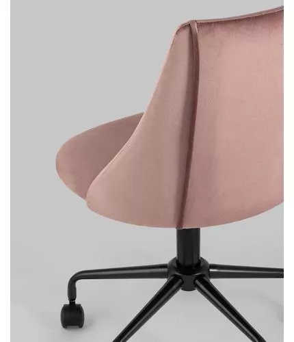 Кресло офисное Сиана велюр розовый