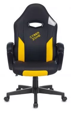 Игровое кресло Zombie HERO CYBERZONE черный желтый