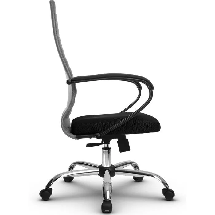 Кресло компьютерное SU-СК130-10 Ch Светло-серый / черный