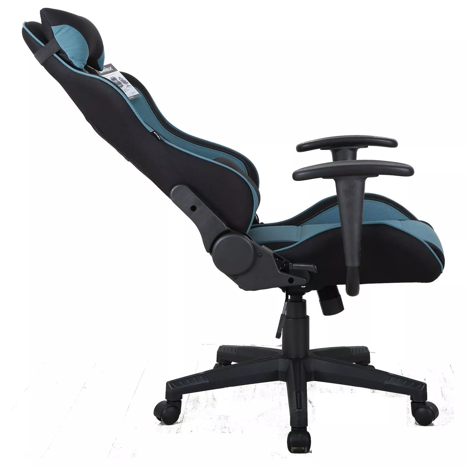 Геймерское кресло BRABIX GT Racer GM-100 Черный голубой 531818