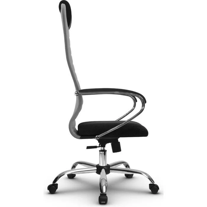 Кресло компьютерное SU-BK131-10 Ch Светло-серый / черный