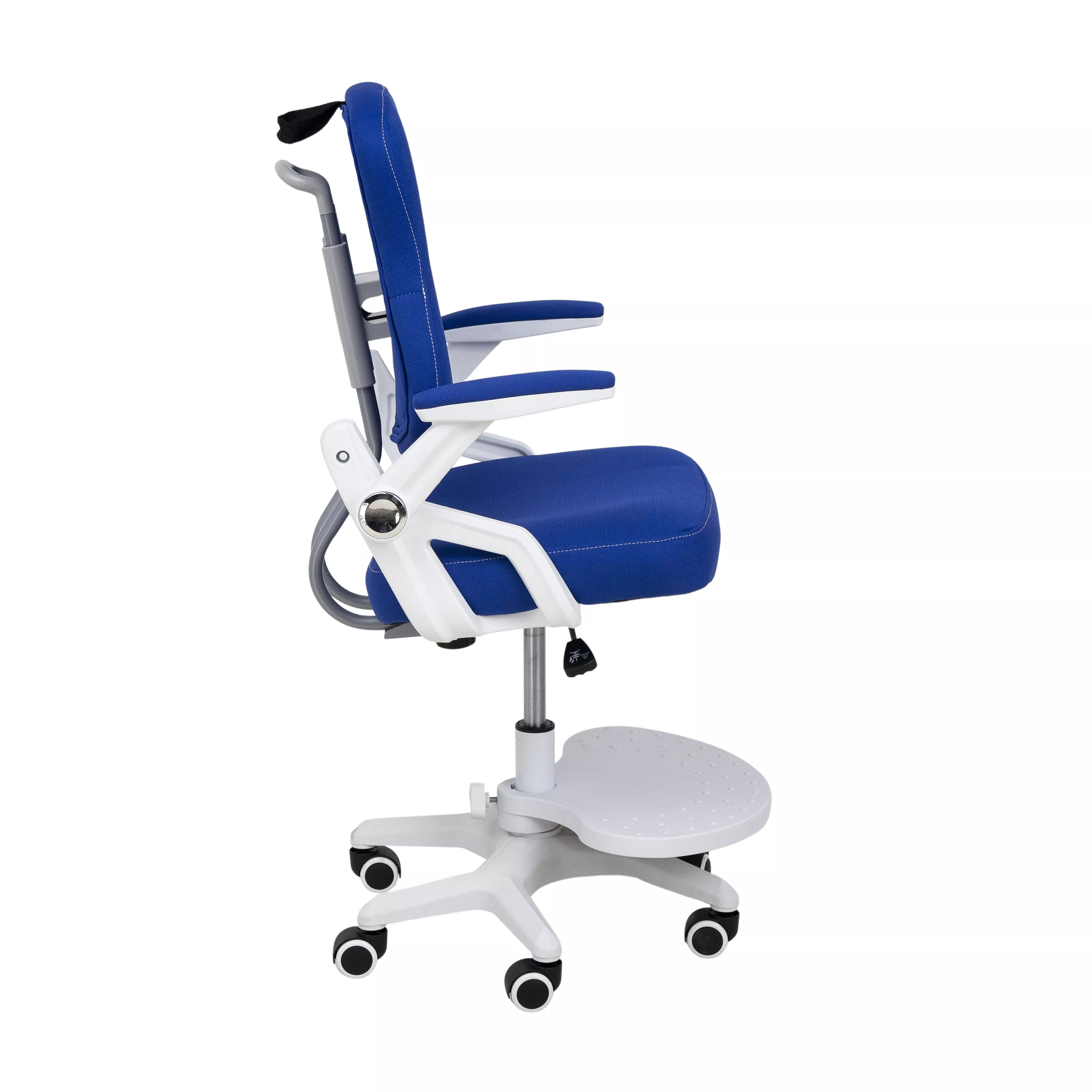 Кресло поворотное Swan синий ткань 75254
