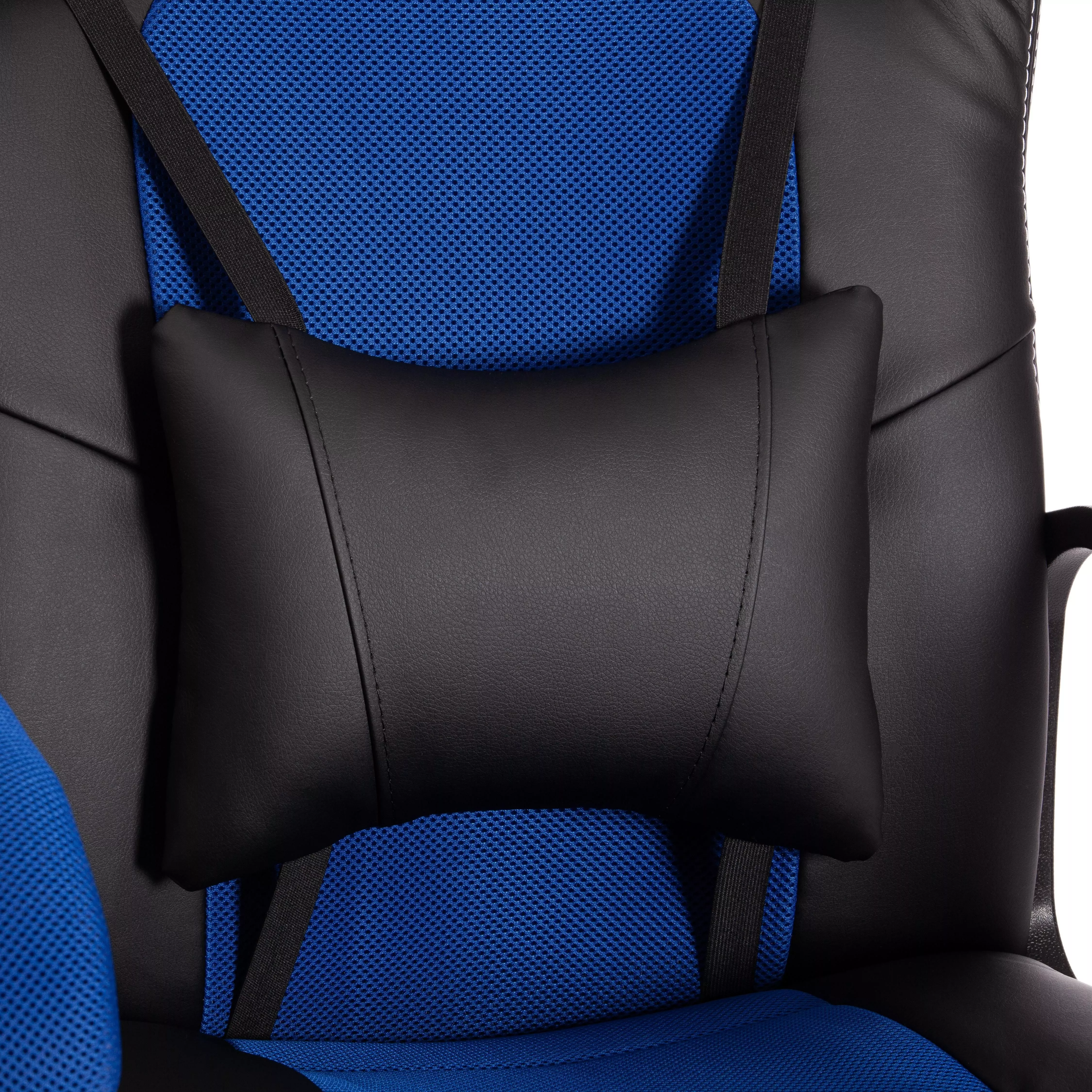 Кресло DRIVER (22) экокожа черный / синий