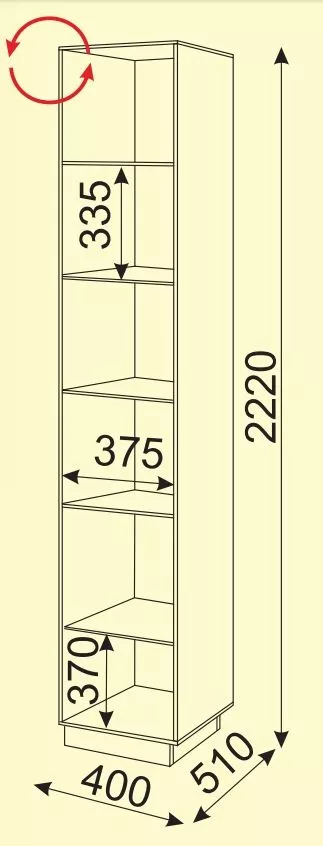Шкаф 1 дверь Тиффани М39