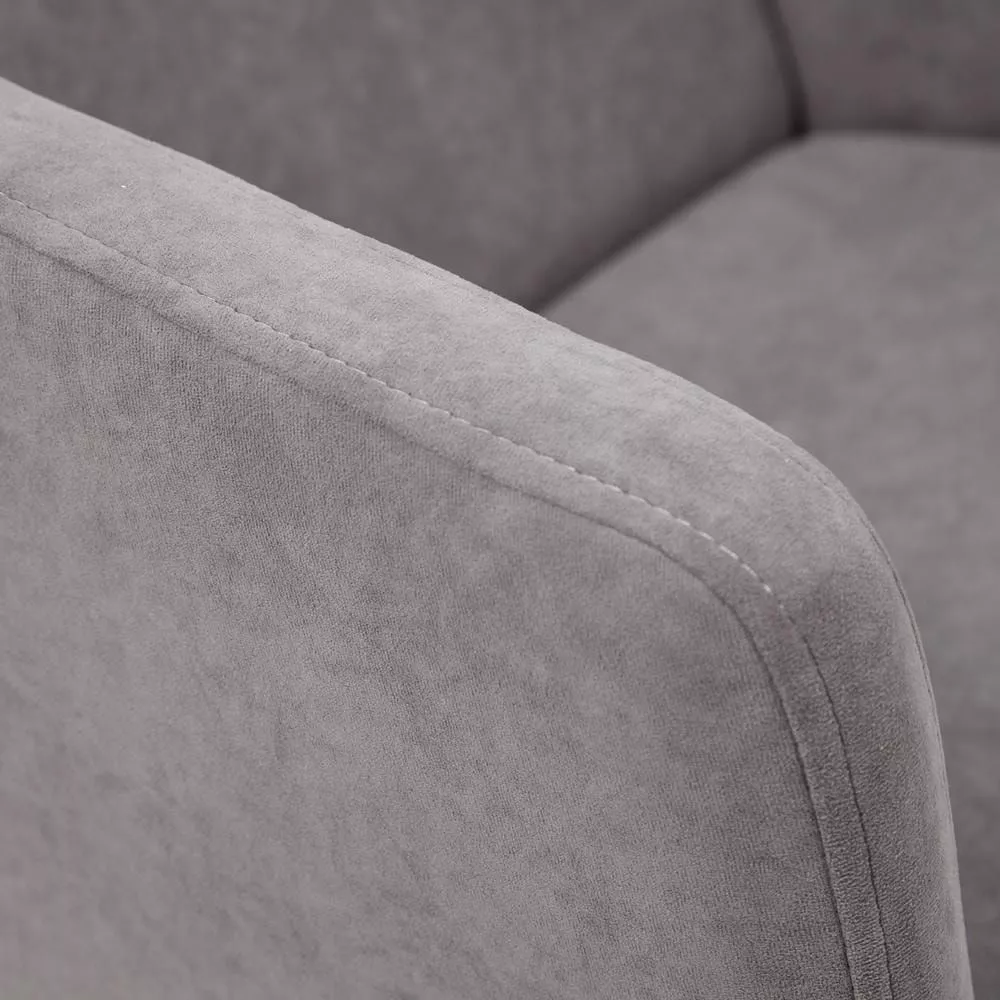 Кресло компьютерное MILAN хром серый