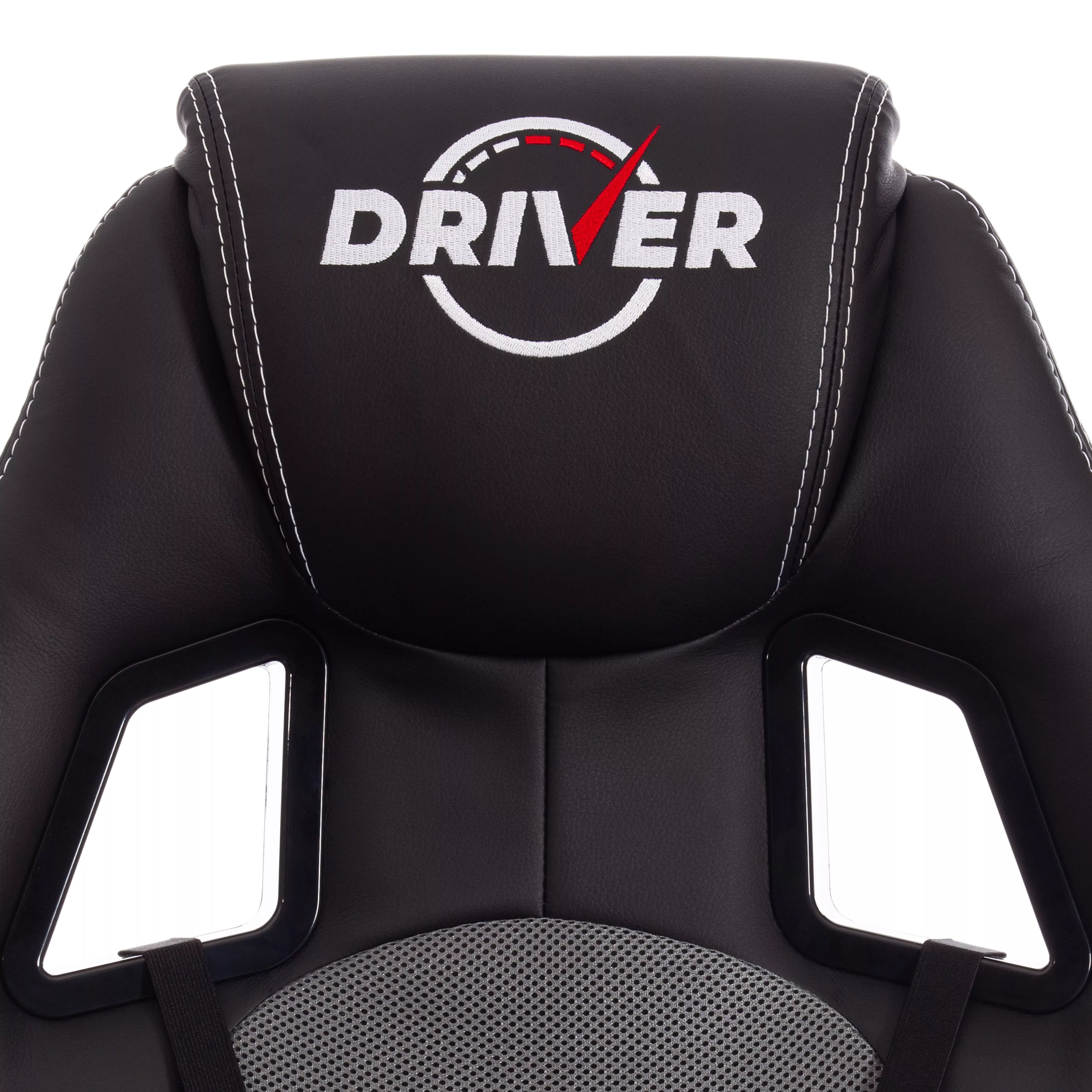 Кресло DRIVER (22) экокожа черный / серый