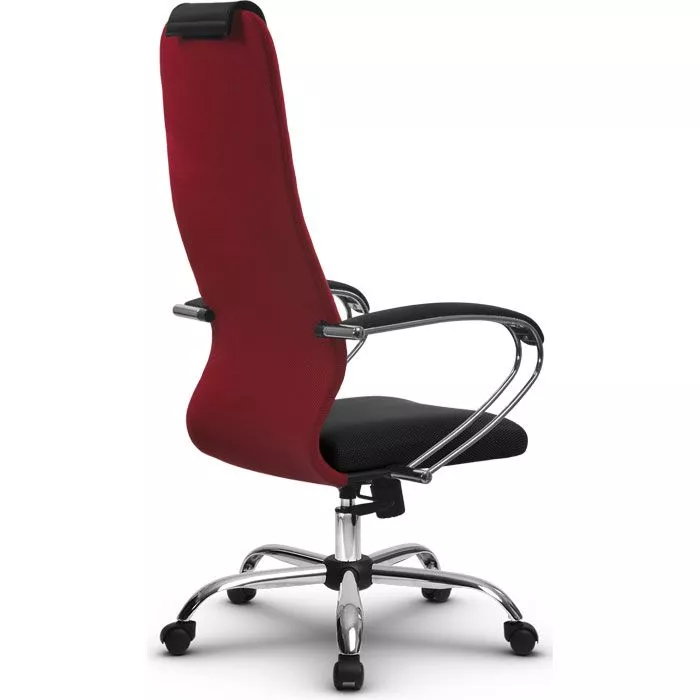 Кресло компьютерное SU-BK131-10 Ch Красный / черный