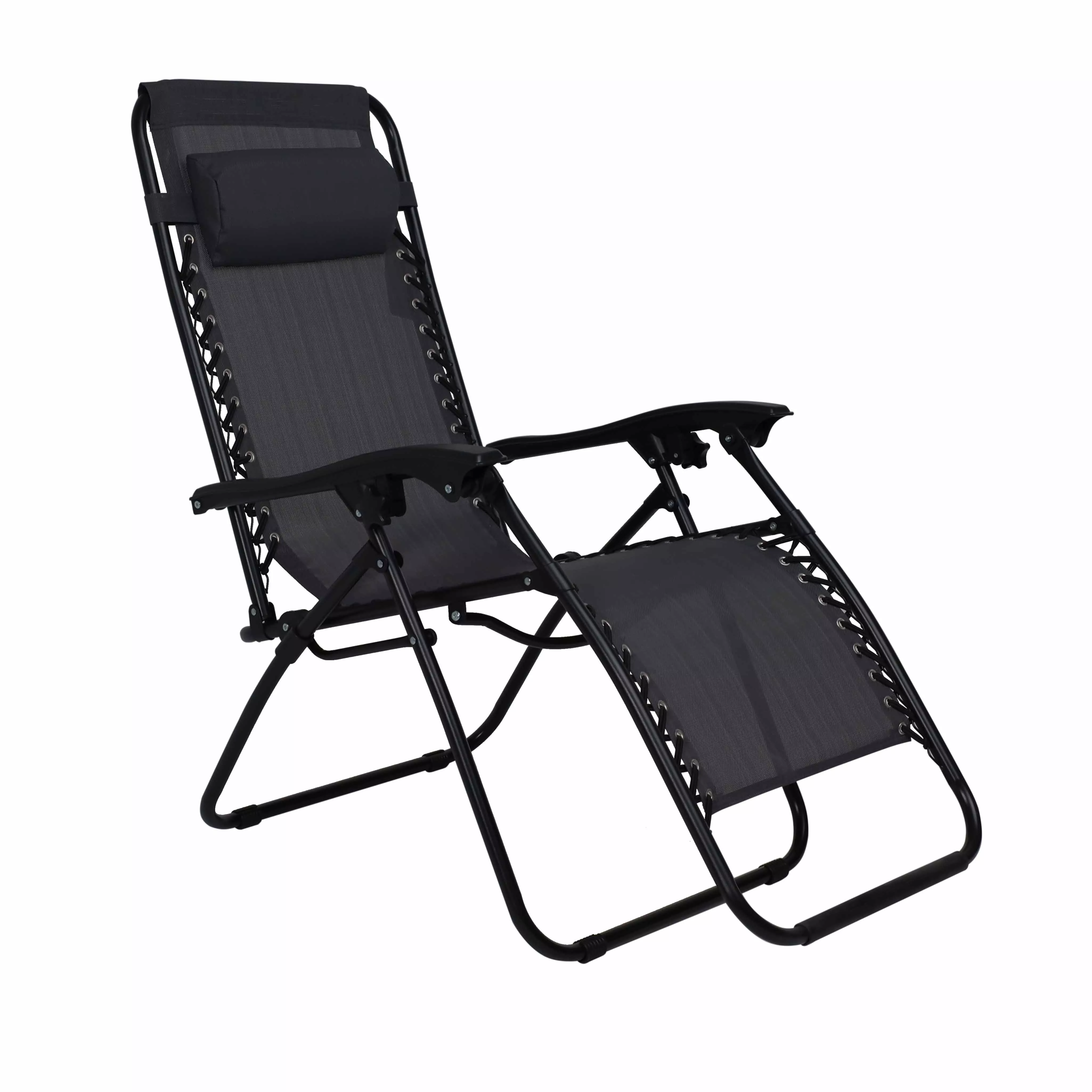 Кресло складное Relax черный ткань 87207