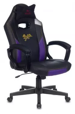 Игровое кресло Zombie HERO JOKER черный фиолетовый