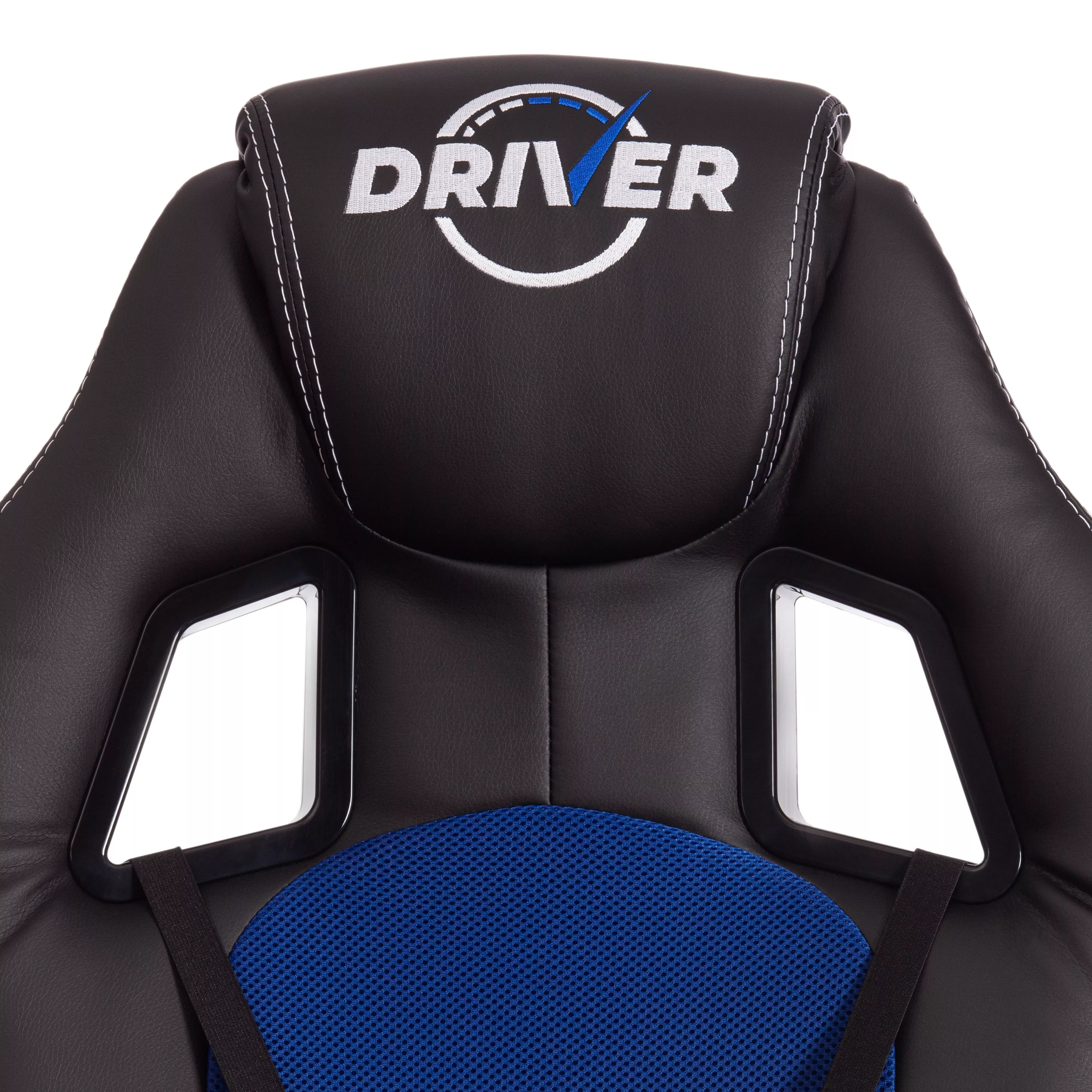 Кресло DRIVER (22) экокожа черный / синий