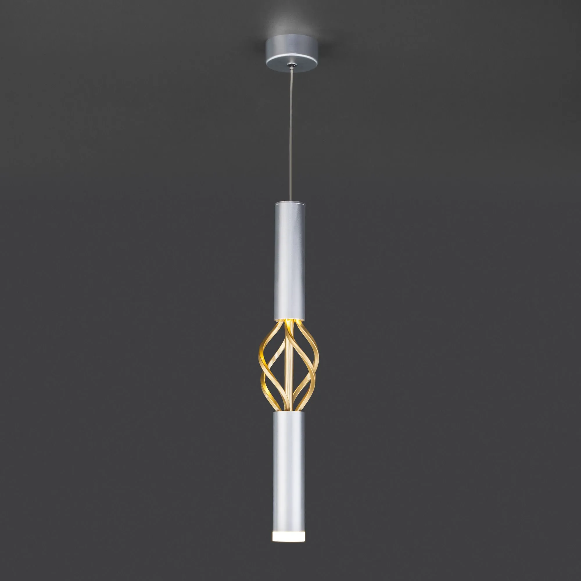Подвесной светильник Eurosvet Lance 50191/1 LED матовое серебро/матовое золото