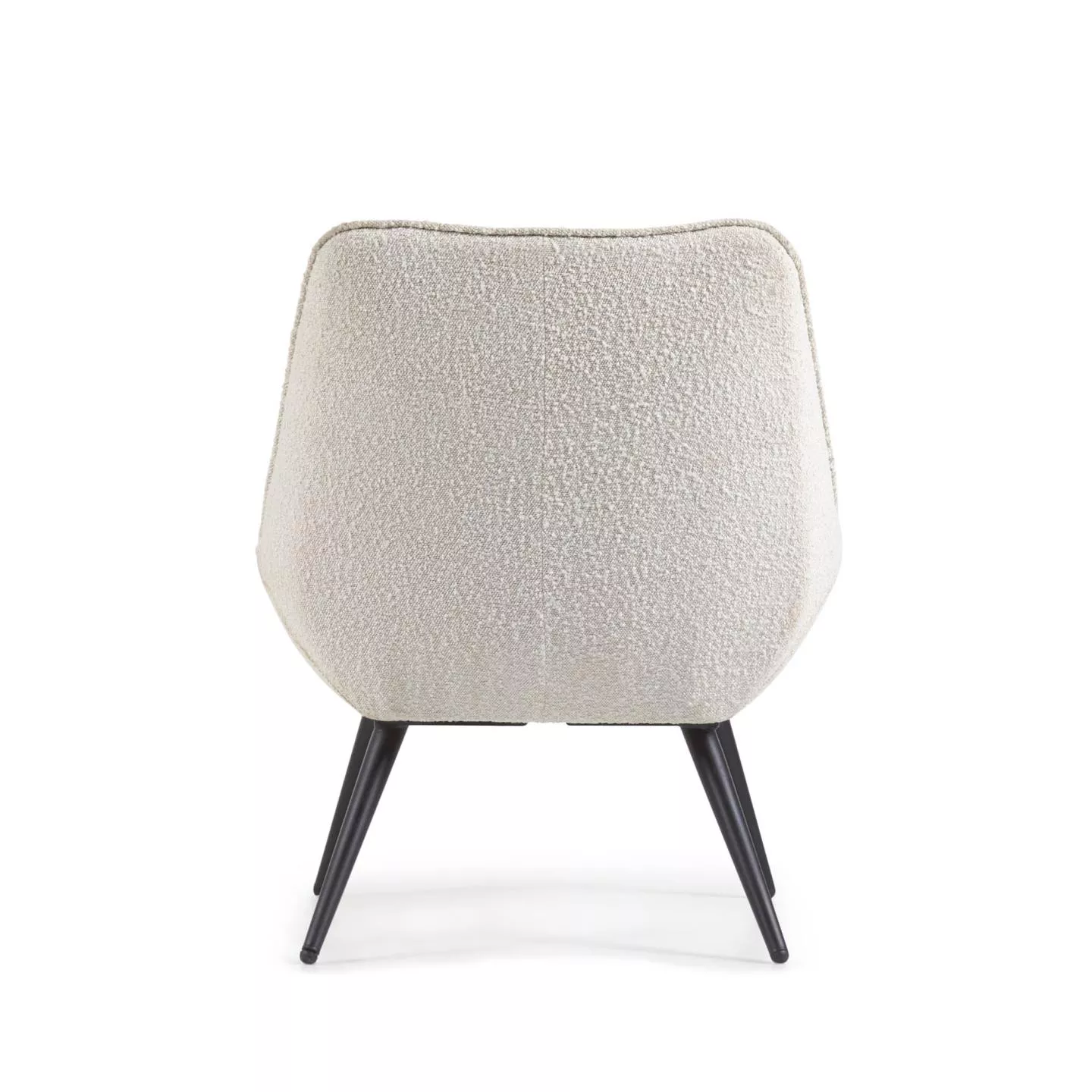 Кресло La Forma Marline из белой ткани букле
