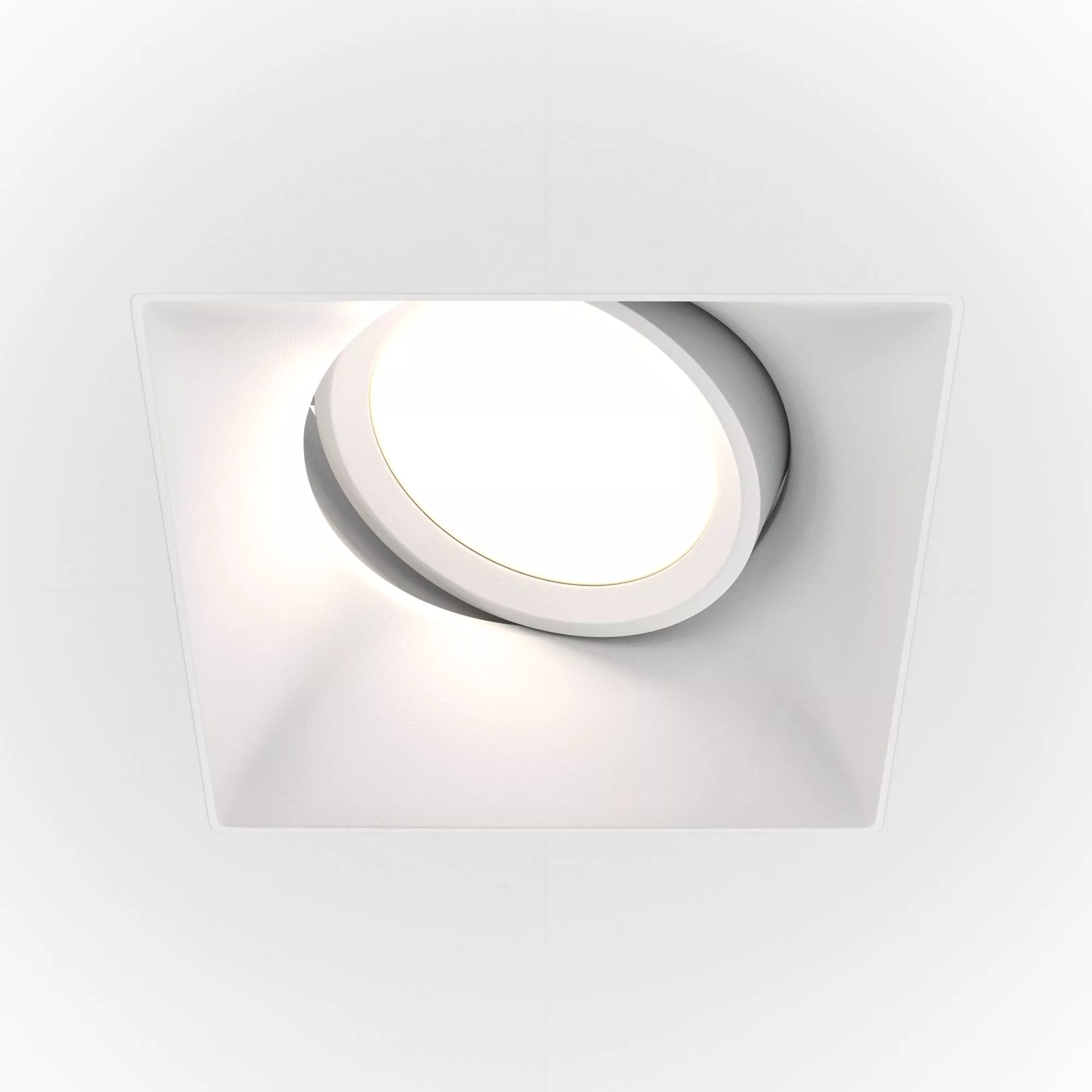 Точечный встраиваемый светильник Maytoni Dot DL042-01-SQ-W