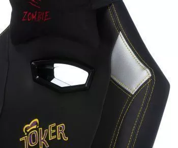 Игровое кресло Zombie HERO JOKER черный фиолетовый