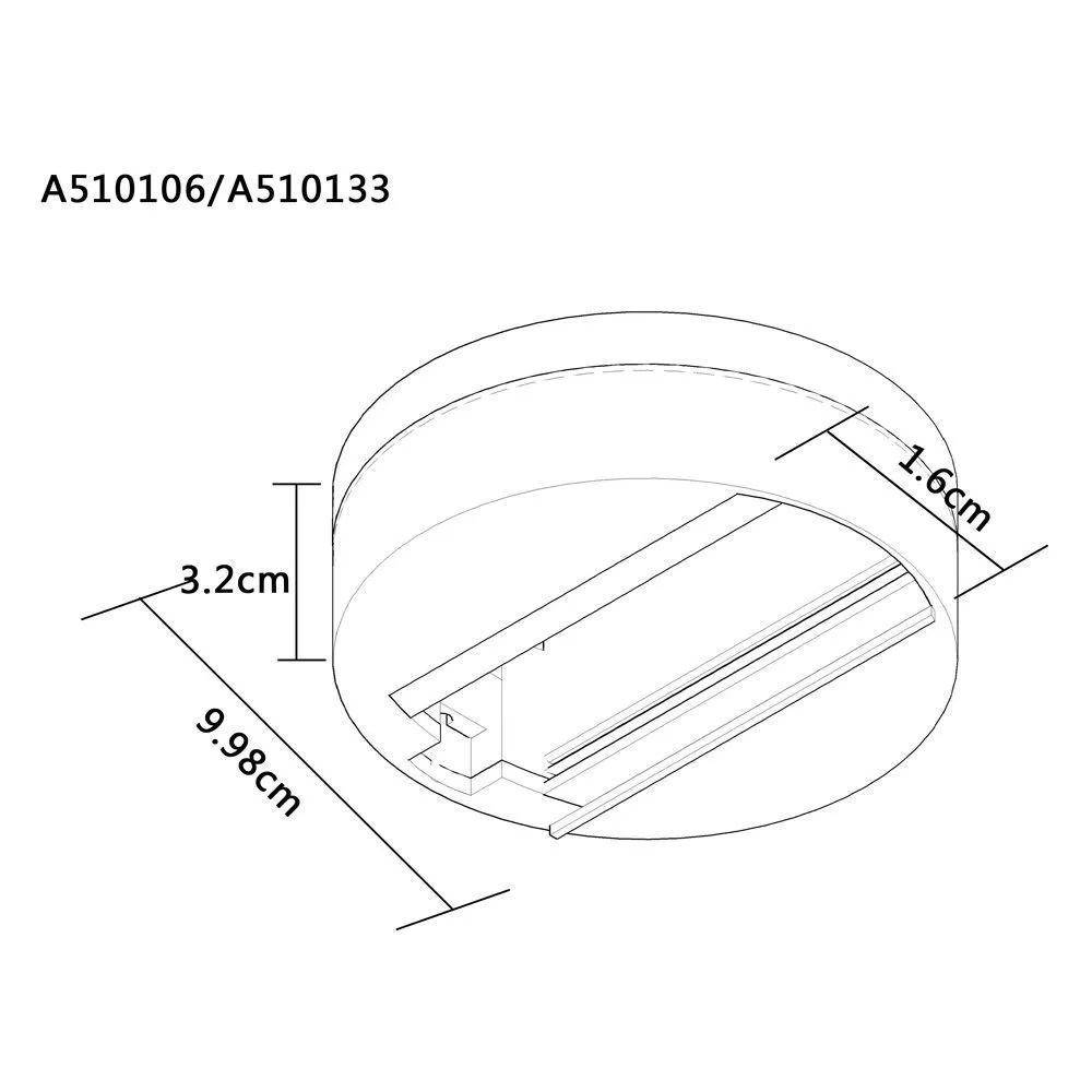 Шинопровод однофазный накладной Arte Lamp TRACK ACCESSORIES A510133