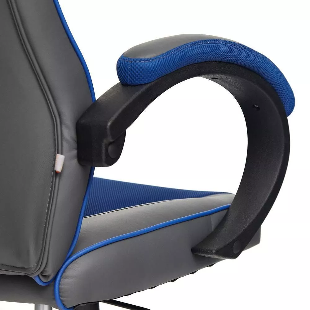 Кресло геймерское RACER GT new металлик + синий