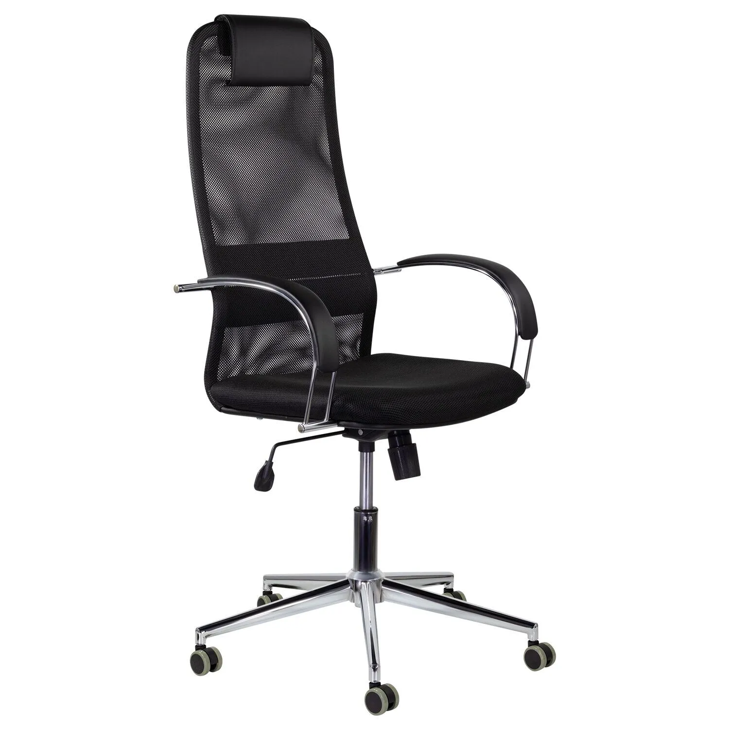 Кресло компьютерное BRABIX Pilot EX-610 CH premium ткань-сетка Черный 532417