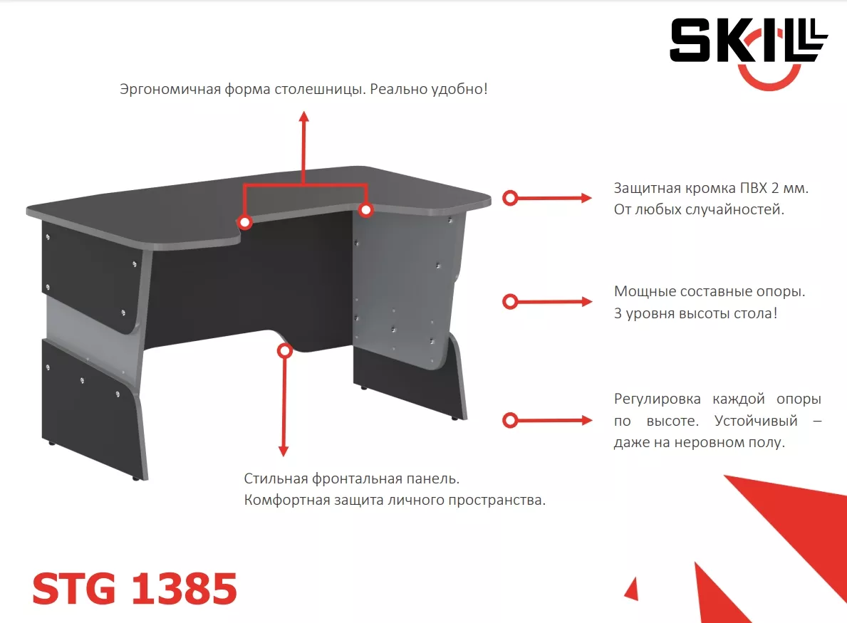 Компьютерный стол SKILLL STG 1385