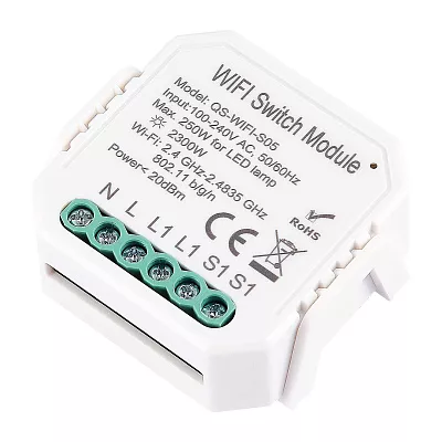 WIFI реле 1 канал, 10A Белый St Luce ST9000.500.01C