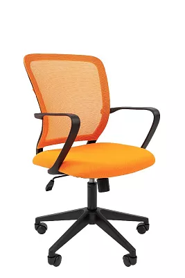 Кресло для оператора Chairman 698 black ткань сетка оранжевый TW 16
