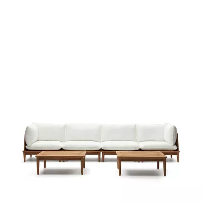 Набор мебели La Forma Portitxol массив тикового дерева ( модульный диван и 2 журнальных столика)