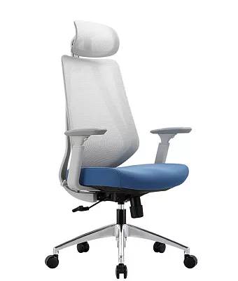 Кресло эргономичное CHAIRMAN CH580 серый / голубой