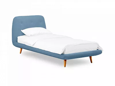Кровать Loa 90x200 голубой 567458