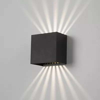Уличный настенный светильник Elektrostandard Sole 35149/D Черный