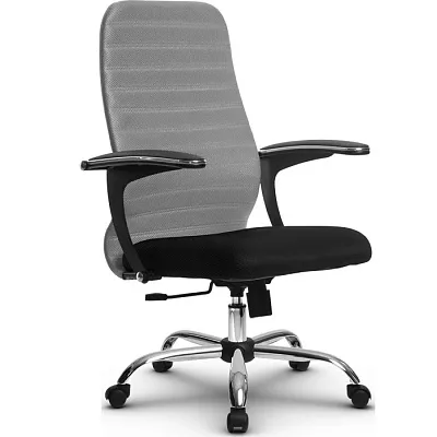Кресло компьютерное SU-СU160-10 Ch Светло-серый / черный