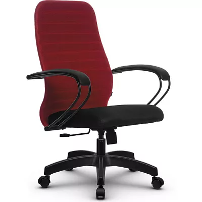 Кресло компьютерное SU-СК130-10 Pl Красный / черный