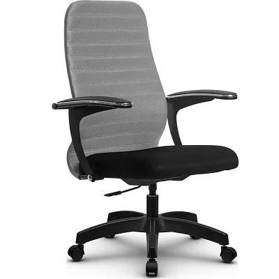 Кресло компьютерное SU-СU160-10Р Pl Светло-серый / черный