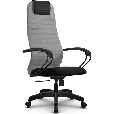 Кресло компьютерное SU-BK130-10 Pl Светло-серый / черный