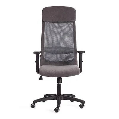 Кресло компьютерное PROFIT PLT флок серый