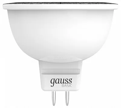 Лампа Gauss Basic MR16 6,5W 480lm 4100K GU5.3 LED 1/10/100