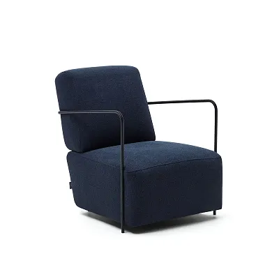 Кресло La Forma Gamer синий металл с черной отделкой 157023