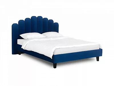 Кровать 160х200 Queen II Sharlotta L синий 577102