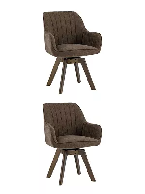 Комплект вращающихся стульев MANS коричневый