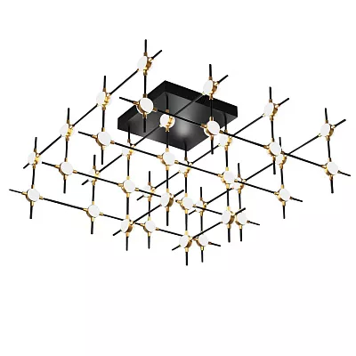 Люстра Delight Collection Molecular MX18001067-36A black/gold