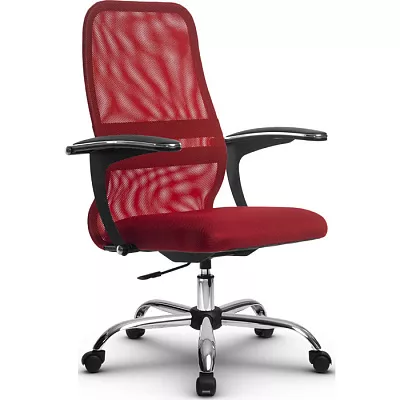Кресло компьютерное SU-СU160-8P Ch Красный / красный