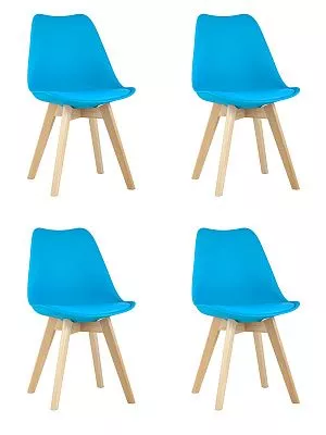 Комплект стульев FRANKFURT бирюзовый 4 шт
